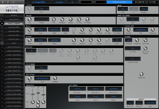 Click to display the Access Virus TI Polar Single - EFFECT / GLOBAL Editor
