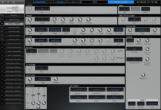 Click to display the Access Virus TI Snow Single - EFFECT / GLOBAL Editor