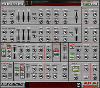 Click to display the Akai Pro EWI4000S Preset Edit Buffer Editor