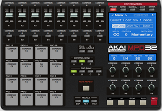 Click to display the Akai Pro MPD32 Edit Buffer Editor