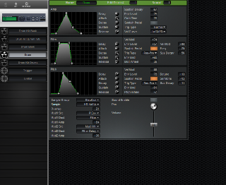 Click to display the Alesis DMPro Drum Editor