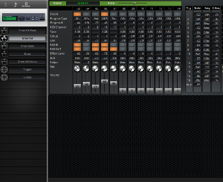 Click to display the Alesis DMPro Drum Kit Editor