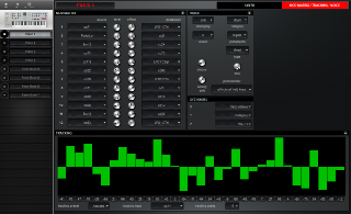 Click to display the Alesis Ion Patch 1 - MOD Matrix / Tracking / Voice Editor
