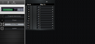 Click to display the Alesis MidiVerb IV Preset Table Editor