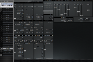 Click to display the Alesis QS 6.2 Effects (Mix) Editor