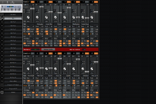 Click to display the Alesis QS 6.2 Mix Editor
