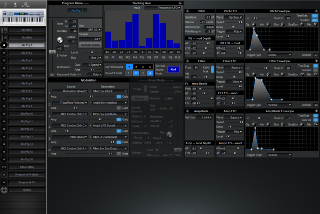 Click to display the Alesis QS 6.2 Mix Prg 1 Editor