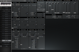 Click to display the Alesis QS 6 Effects (Mix) Editor