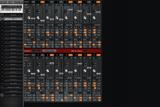 Click to display the Alesis QS 6 Mix Editor