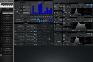 Click to display the Alesis QS 6 Mix Prg 1 Editor