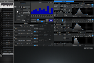 Click to display the Alesis QS 6 Program & FX Editor