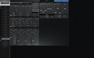Click to display the Alesis QS 7 Program & FX Editor