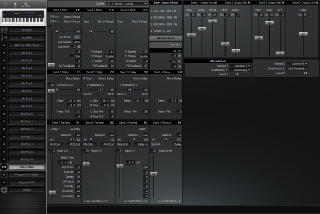 Click to display the Alesis QS 8.1 Effects (Mix) Editor