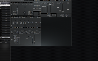 Click to display the Alesis QS 8 Effects (Mix) Editor