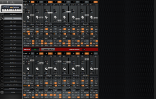 Click to display the Alesis QuadraSynth+Piano Mix Editor