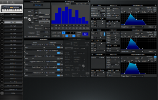 Click to display the Alesis QuadraSynth+Piano Mix Prg 1 Editor
