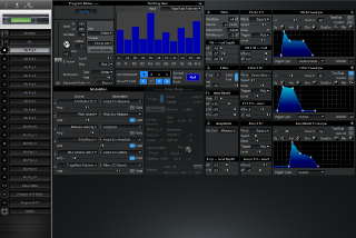 Click to display the Alesis QuadraSynth S4+ Mod Mix Prg 1 Editor