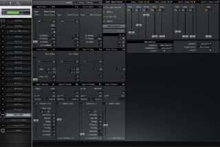 Click to display the Alesis QuadraSynth S4+ Rck Effects (Mix) Editor