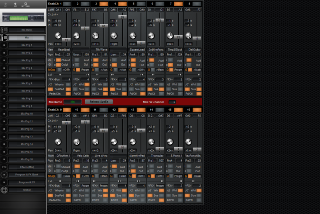 Click to display the Alesis QuadraSynth S4+ Rck Mix Editor