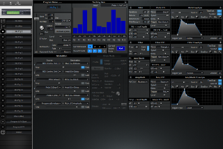 Click to display the Alesis QuadraSynth S4+ Rck Mix Prg 1 Editor