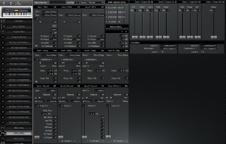 Click to display the Alesis QuadraSynth S4 Effects (Mix) Editor