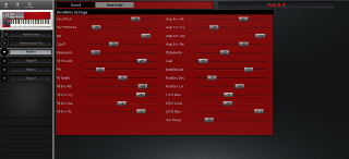 Click to display the Clavia Nord Lead Patch A - Sensitivity Editor