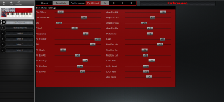 Click to display the Clavia Nord Lead Performance - Sensitivity Editor