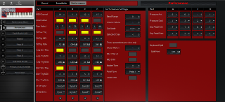 Click to display the Clavia Nord Lead 1 (v2 ROMS) Performance - Performance Editor