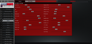 Click to display the Clavia Nord Lead 2X Patch A - Sensitivity Editor