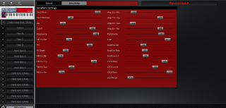Click to display the Clavia Nord Lead 2X Percussion A - Sensitivity Editor