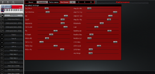 Click to display the Clavia Nord Lead 2X Performance - Sensitivity Editor