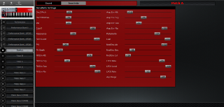 Click to display the Clavia Nord Lead 2X Anniversary Patch A - Sensitivity Editor