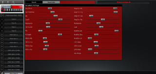 Click to display the Clavia Nord Lead 2X Anniversary Percussion A - Sensitivity Editor