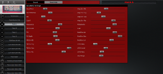 Click to display the Clavia Nord Rack 2 Patch A - Sensitivity Editor