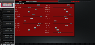 Click to display the Clavia Nord Rack 2X Percussion A - Sensitivity Editor
