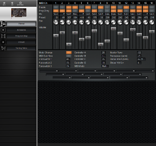 Click to display the Creative Labs Wave Blaster Global Editor