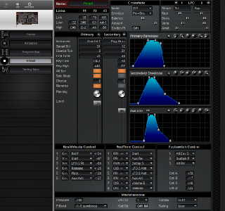Click to display the Creative Labs Wave Blaster Preset Editor