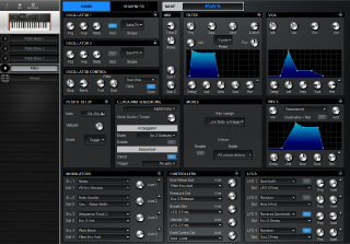 Click to display the Dave Smith Mopho SE Patch - Patch Editor