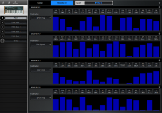 Click to display the Dave Smith Mopho X4 Patch - Sequence Editor