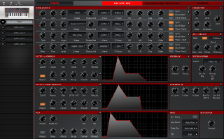 Click to display the Dave Smith Pro 2 Patch - OSC/VCF/VCA Editor