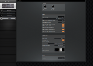 Click to display the Dave Smith Prophet 08 Rack Global Editor
