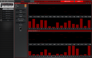 Click to display the Dave Smith Prophet 12 Kbd Patch - ARPEGGIATOR Editor