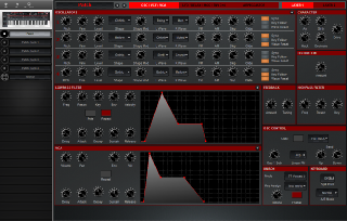 Click to display the Dave Smith Prophet 12 Kbd Patch - OSC/VCF/VCA Editor