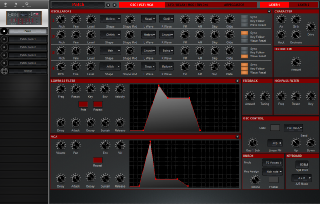Click to display the Dave Smith Prophet 12 Mod Patch - OSC/VCF/VCA Editor