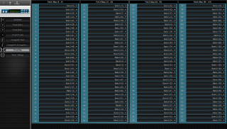 Click to display the E-MU Audity 2000 (v2) Preset Map Editor