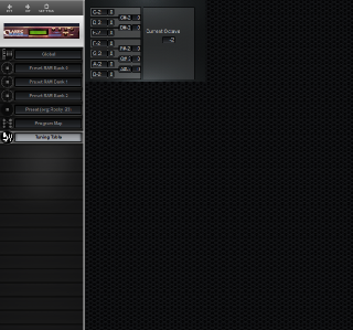 Click to display the E-MU Classic Keys Tuning Table Editor