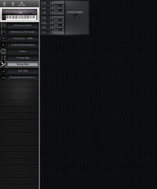 Click to display the E-MU MPS+ Tuning Table Editor
