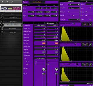 Click to display the E-MU Planet Phatt Preset Editor