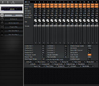 Click to display the E-MU Procussion Global Editor