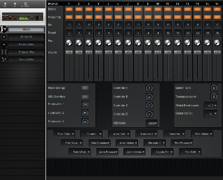 Click to display the E-MU Proteus/2 XR Global Editor